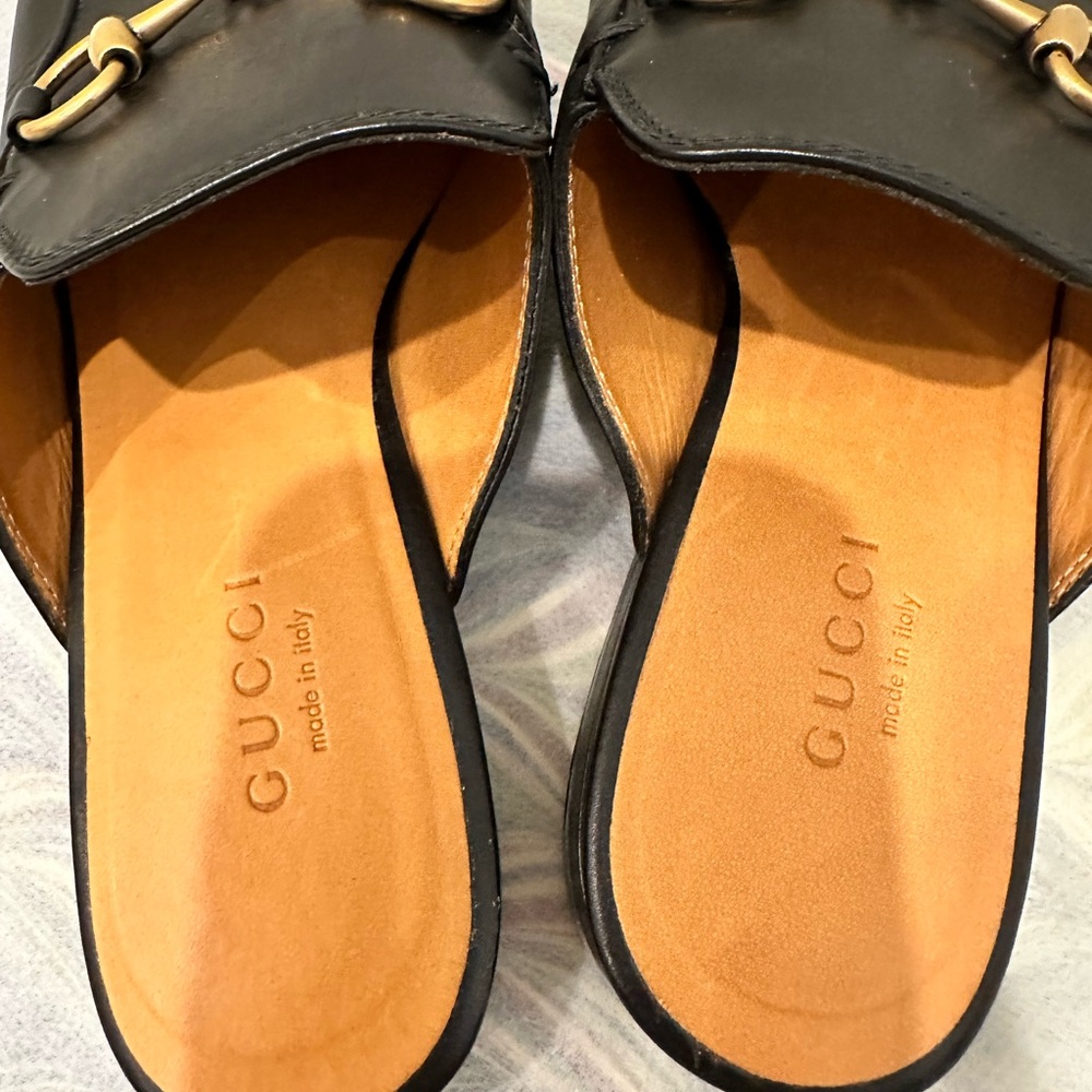 Gucci Black Princetown Loafers - Picture 4 of 7